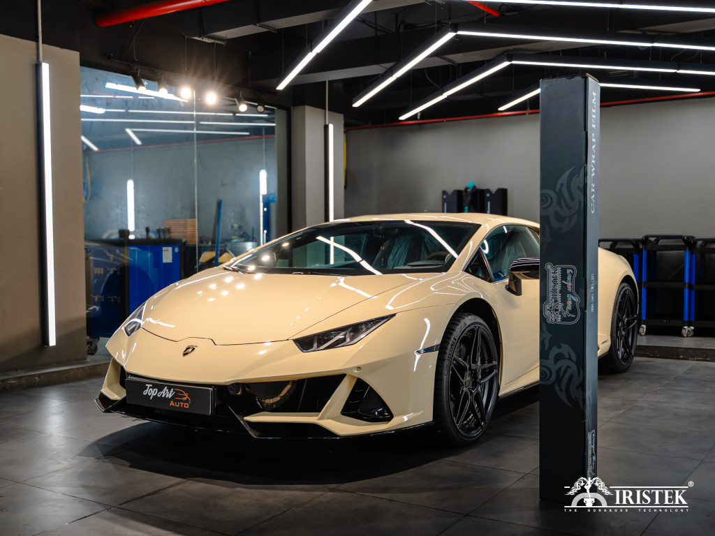 UC1033, IRISTEK PPF Colors Yellow melon — Lamborghini Huracán