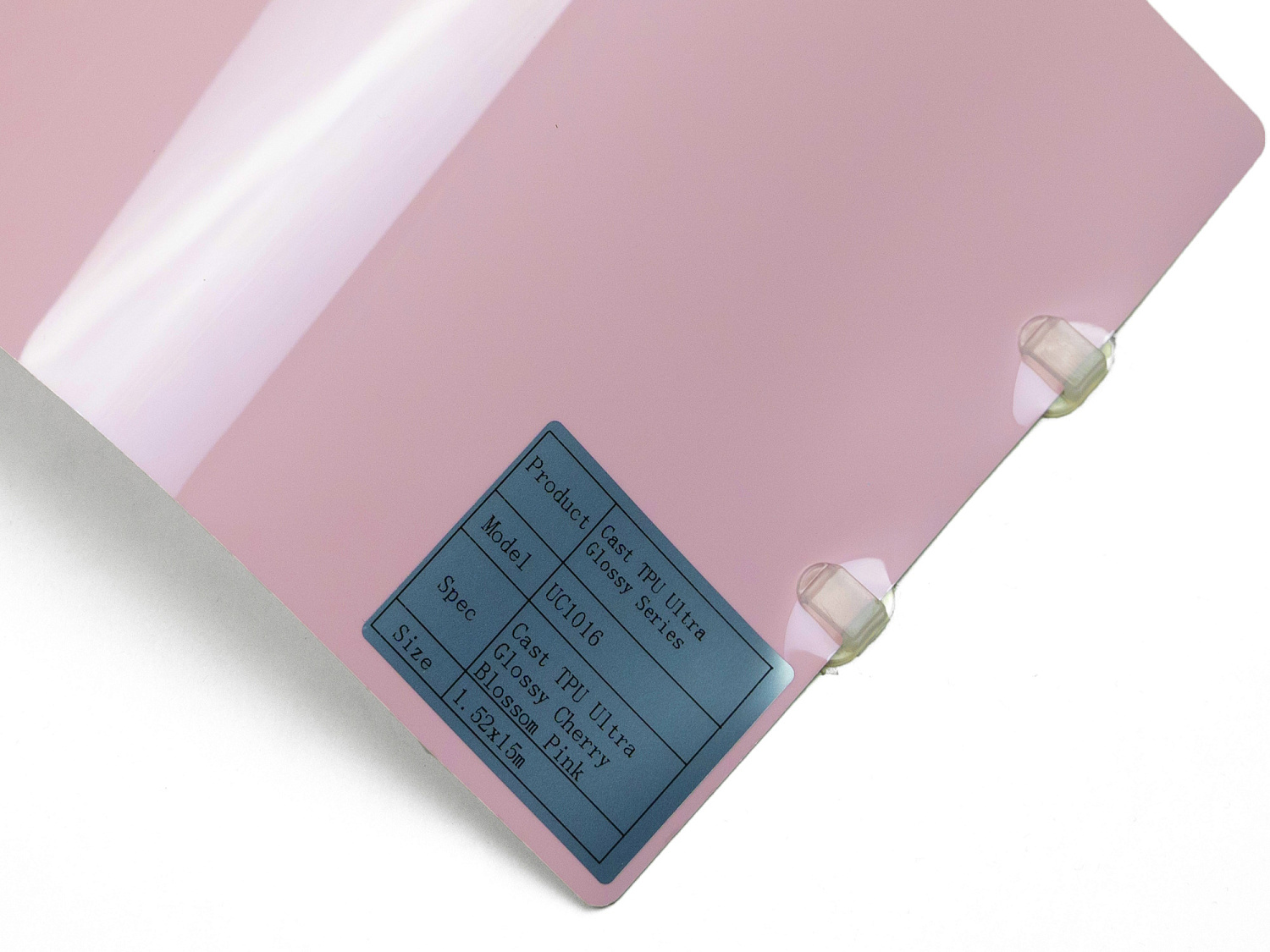 Полиуретановая пленка PPF Colors Ultra Glossy Cherry Blossom Pink (вишнево-розовый), глянцевая, UC1016, 1,52×15 м